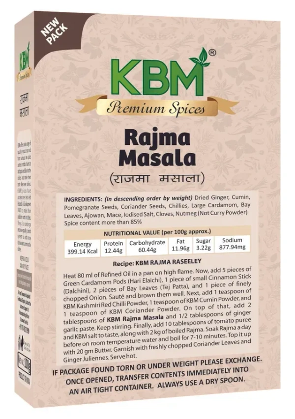 KBM Premium Rajma Masala 50 g