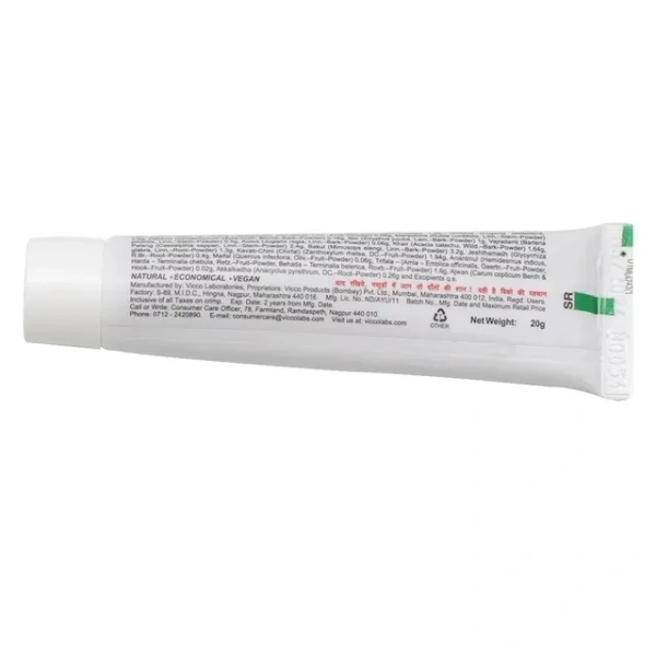 Vicco Vajradanti Saunf Flavour Toothpaste 2X20 g (Pack of 2)