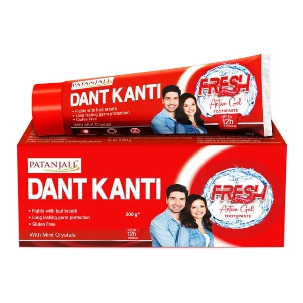 Patanjali Dant Kanti Fresh Active Gel Toothpaste 300 g