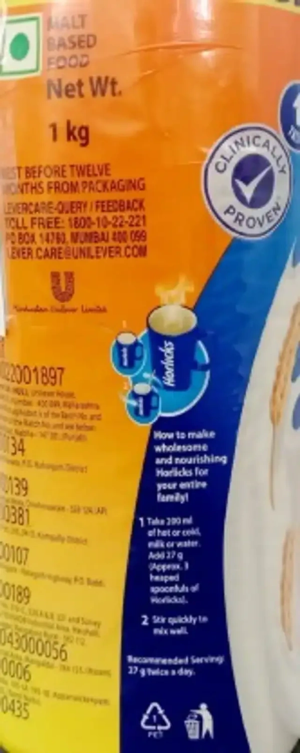 Horlicks Classic Malt Health Drink 1 Kg (Jar)