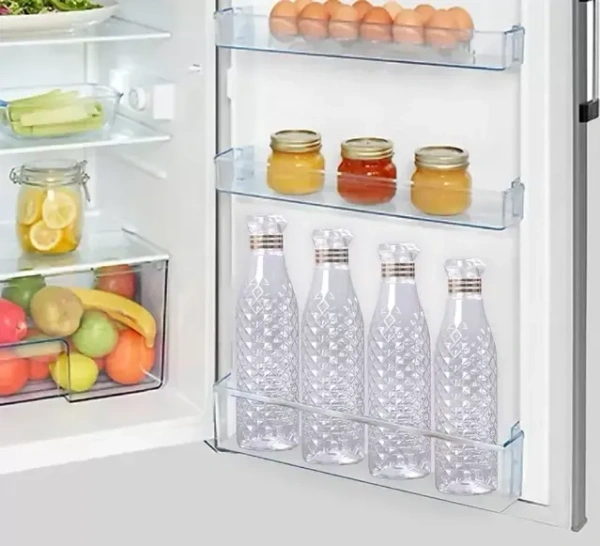 Plastic Water Bottles (1000 ml, Set of 3) (Transparent)