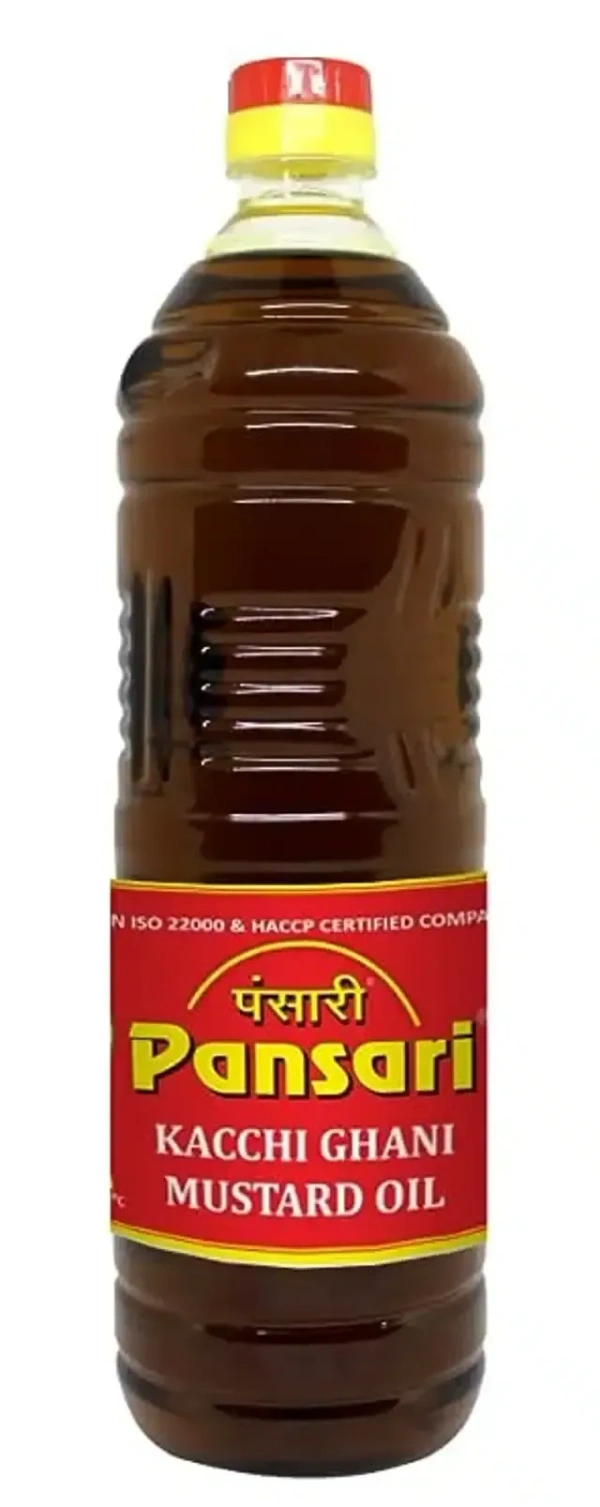 Pansari Kachi Ghani Mustard Oil 1 L (Bottle)