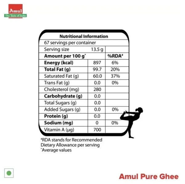 Amul Pure Ghee 1 L Tetra Pack