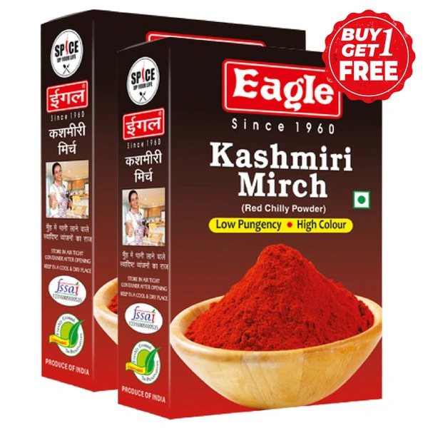 Eagle Kashmiri Chilli Powder 2X100 g (Buy 1 with 1 Free)