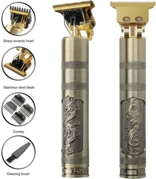 Plastic Buddha Trimmer for Men (Gold, Pack of 1) (SR) (Vintage -T9)