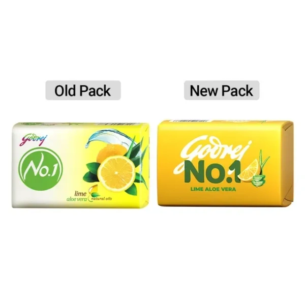 Godrej No.1 Lime and Aloe Vera Soap 5X100 g (Buy 4 Get 1 Free)