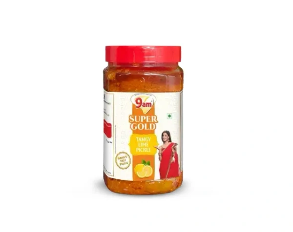 9 Am Super Gold Tangy Lime Pickle 900 g