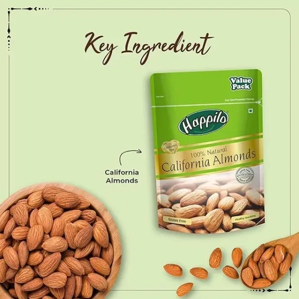 Happilo 100% Natural Californian Almond 500 g