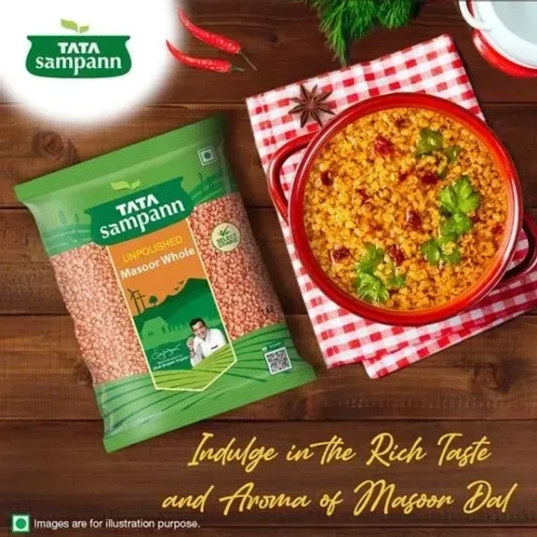 Tata Sampann Masoor Malka (Whole) 1 Kg