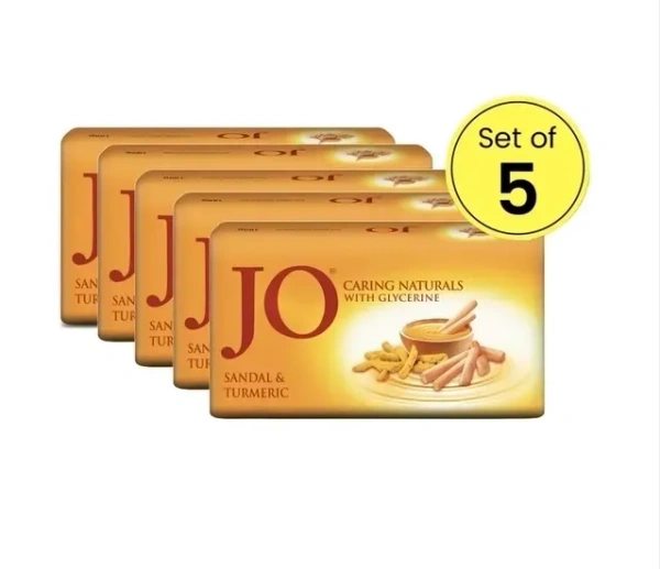 Jo Sandal & Turmeric Soap 5X100 g (Pack of 5)