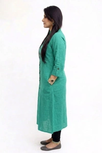 TAD Plain Cotton Slub Straight Dress Kurti for Ladies Girls TAD - XXL