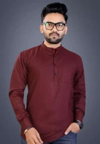 Men Traditional Wear Cotton Kurta MO - L