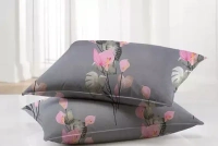 Glace Cotton Bedsheet For Double Bed With 2 Pillow Covers Mo - Double