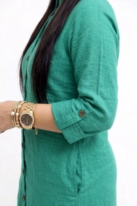 TAD Plain Cotton Slub Straight Dress Kurti for Ladies Girls TAD - XXL