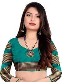 chanderi cotton saree Mo - Free Size