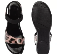 RM GLMAWALK women animal print synthetic patent leather comfortable and stylish wedges heels coushioned memory foam insole synthetic girls heel sandal | Women's Outdoor Sandals: Casual Sandals with Supportive Cushioned Sole for Everyday Use and Wedge Heels Mo - IND-6