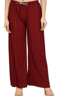 Gladly Women's Solid beautifull Pallazzos for women and Girls 2Pcs Combo Mo - 36