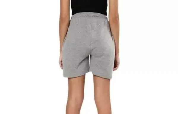 WOMENS SHORTS PLAIN BLACK,GREY An - L