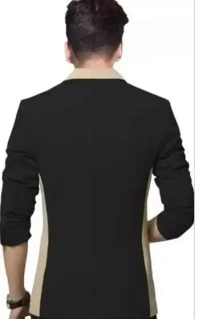 Men Solid Single Breasted Casual, Festive & Wedding Blazer Mo - XXL