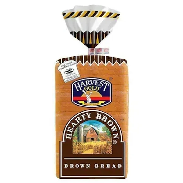 Harvest Gold Hearty Brown Bread 400 g (Pack)