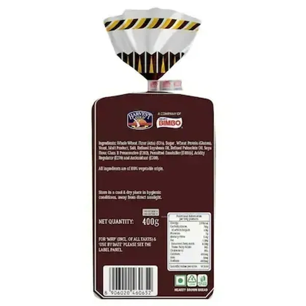 Harvest Gold Hearty Brown Bread 400 g (Pack)
