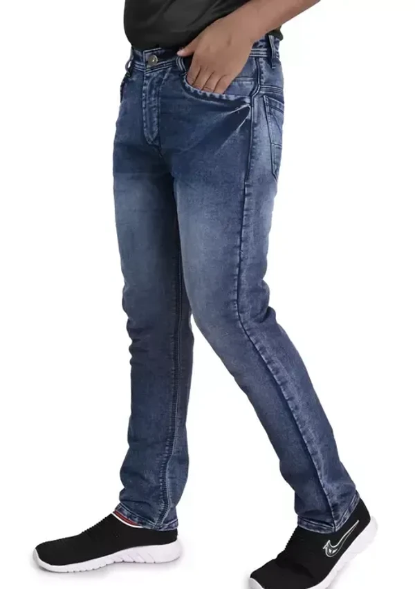 Men Denim Trendy Full Length Jeans Pant Mo - 30