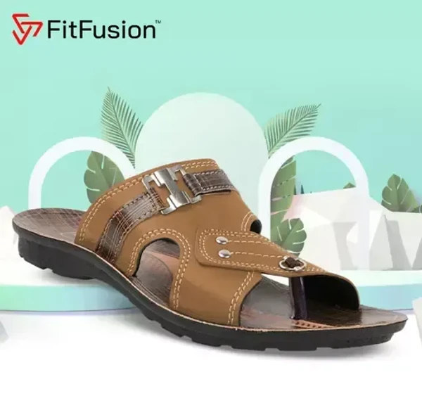 FitFusion Ethnic Slipper For Men Fashion Slip on Men's Flat Mo - IND-8