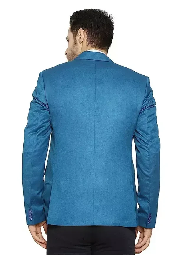 Solid Single Breasted Formal Men Blazer MO - XXL