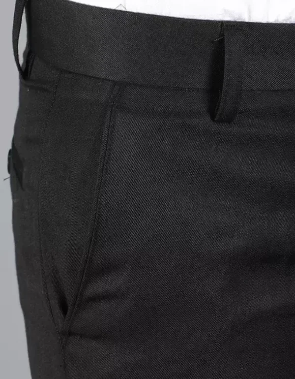 Ashu Mens Formal Pants (Black) Mo - 36
