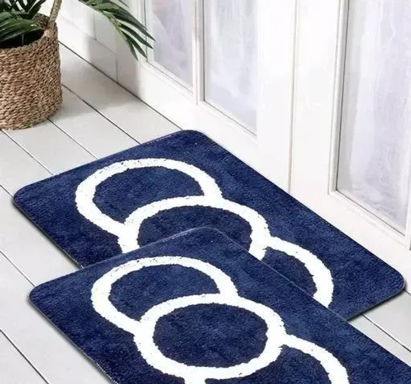 Nikku home fancy super soft micro fiber doormat &floor mat micro fiber bathmats mat sett/carpet mat/Kitchen doormat and fancy rugs doormatoff 2 ps Mo - Free Size