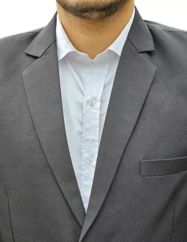 Men Black Solid Single Breasted casual, Formal, Party , festive & Wedding Blazers MO - XL