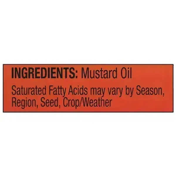 Nature Fresh Premium Kachi Ghani Mustard Oil 1 L (Bottle)