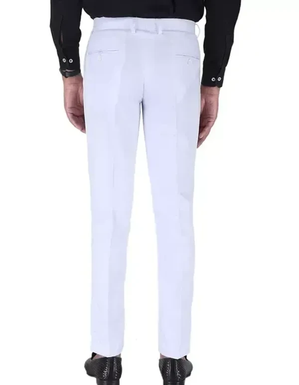 Ashu Mens Formal Pants (White) - 30