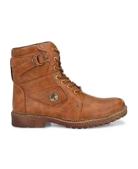 RODSTAR Men's High Top Ankle Casual Biker Riding Biking Lace Ankle Length Trending Boot Shoes For men Mo - IND-6