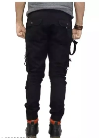 MEN BLACK CARGO JEANS E2UWD  Mo - 36