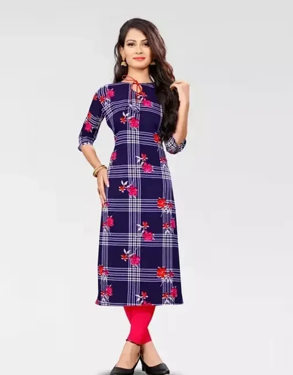 Women's Crepe straight Kurti Mo - M