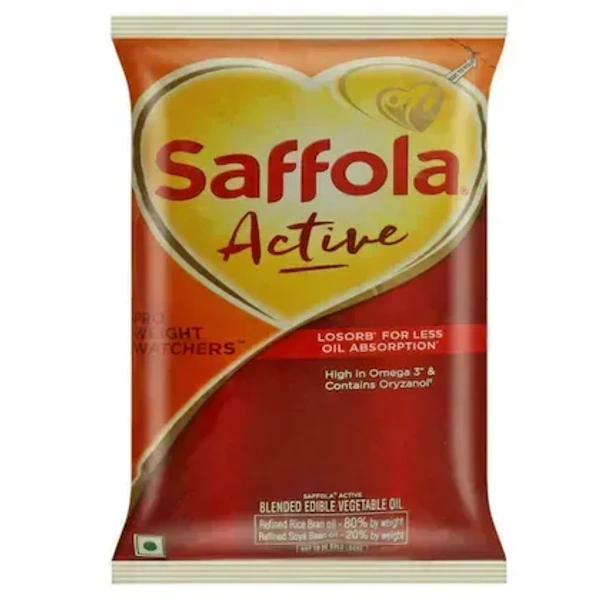 Saffola Active Pro Weight Watchers Rice Bran Based Blended Oil 1