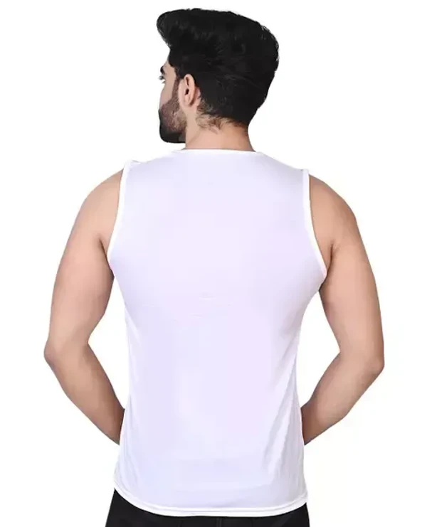 krishna Men's Solid and Colorblock Sleeveless Gym Vest and Active Vest In Multicolor With Pack Of 3 pcs Mo - M