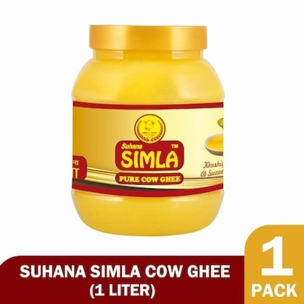 Suhana Simla Premium 1 Liter Danedar Cow Ghee | Pure Cow Ghee | 1Liter JM