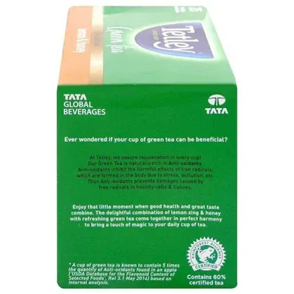 Tetley Lemon & Honey Green Tea Bags 25 pcs