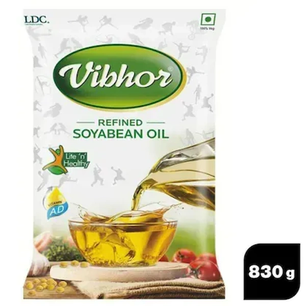Vibhor Refined Soyabean Oil 830 g