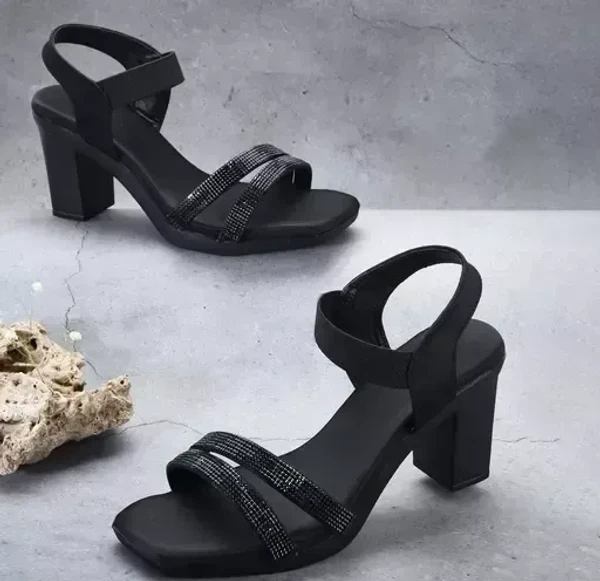 Black heels for women Mo - IND-7