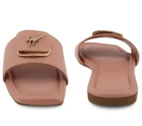 Women Stylish Slip on Fancy Slippers and Flipflops Flats for women signature peach Mo - IND-3