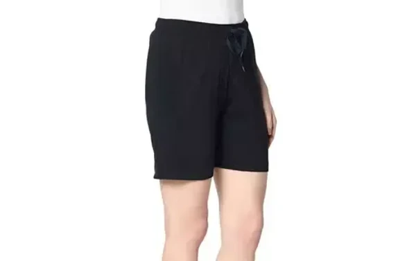 WOMENS SHORTS PLAIN BLACK,GREY An - XL