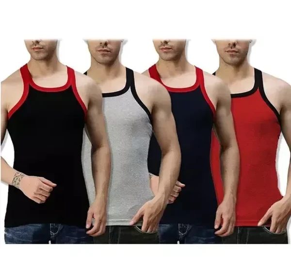 MEN'S GYM VEST (PACK OF 4) Mo - XL