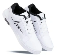 Shoefly Mens Sneakers, Casual Shoes ,Sports and comfortable shoes (Pack Of 1 ,White) Mo - IND-8