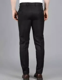 Ashu Mens Formal Pants (Black) Mo - 36