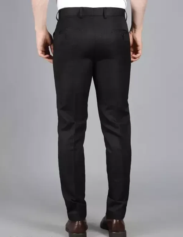 Ashu Mens Formal Pants (Black) Mo - 34