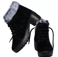 womens black boots Mo - IND-4