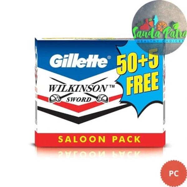 #GMR Gillette Wilkinson sword saloon 1Box=50+5pic FREE
